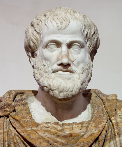 Roman marble bust, 2nd century copy of Greek bronze original by Lysippos, circa 330 BCE. Public domain via Wikimedia Commons.