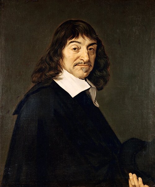 Portrait of René Descartes (1649) by Frans Hals; Louvre, Paris (INV. 1317). Public domain via Wikimedia Commons.