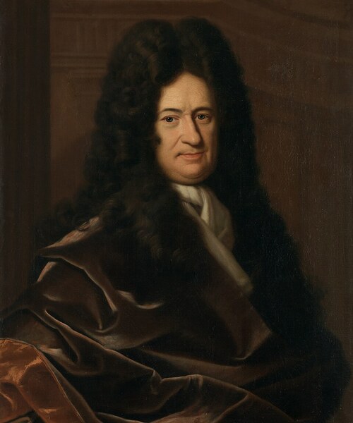 Portrait of Gottfried Wilhelm Leibniz (c. 1695) by Christoph Bernhard Francke; Herzog Anton Ulrich Museum, Braunschweig (GG 558). Public domain via Wikimedia Commons.